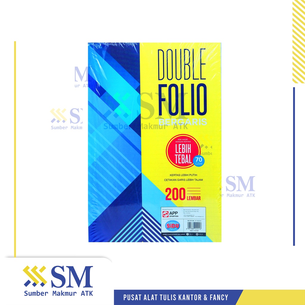 

KERTAS DOUBLE FOLIO BERGARIS 200 SIDU 70 GSM