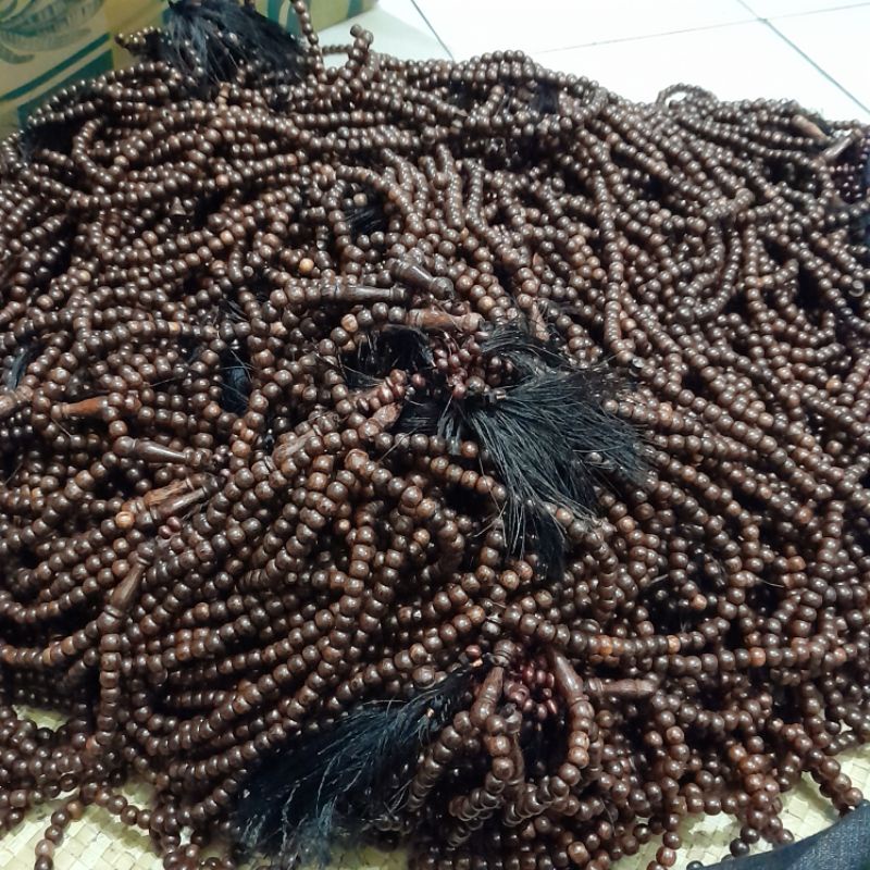 GROSIR TASBIH KAYU GALIH ASEM 8MM 99 BUTIR NATURAL