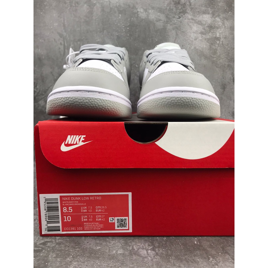 Dunk Low Grey Fog DD1391-103, 100% Real Pic.