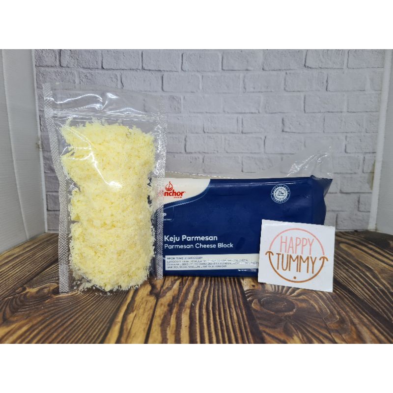 

Parmesan cheese shredded anchor repack grated 50gr dan 100gr keju tabur parut