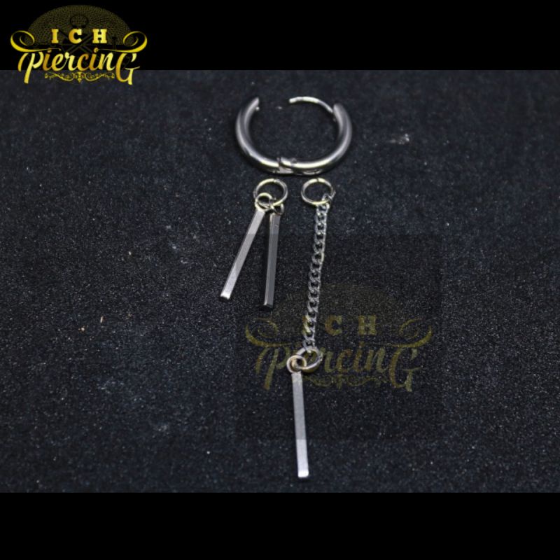 Anting HOOP rumbai Tindik dan Jepit Jungkook / Anting BTS Anting Korea Anting Hits Anting Kpop / Anting Titanium