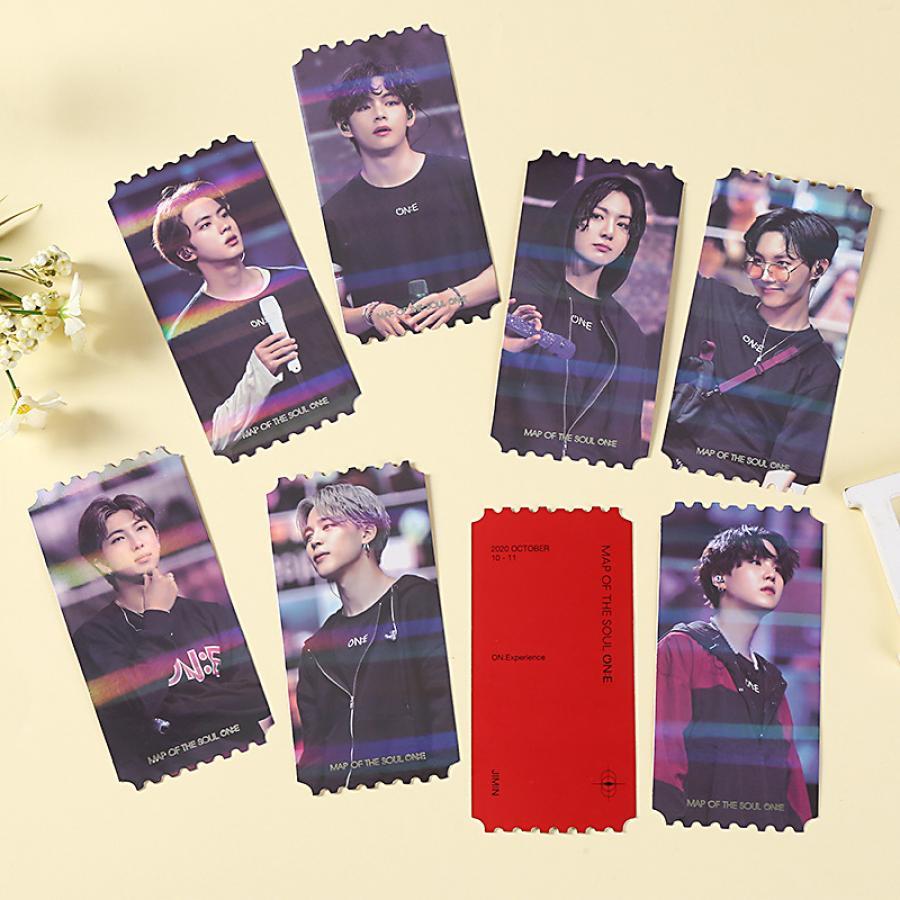 7pcs Kartu Foto KPOP BTS MAP OF THE SOUL ONE Untuk Koleksi