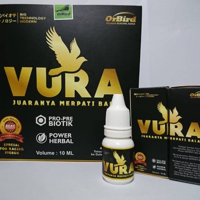 

VURA Nutrisi Herbal Khusus Merpati Balap