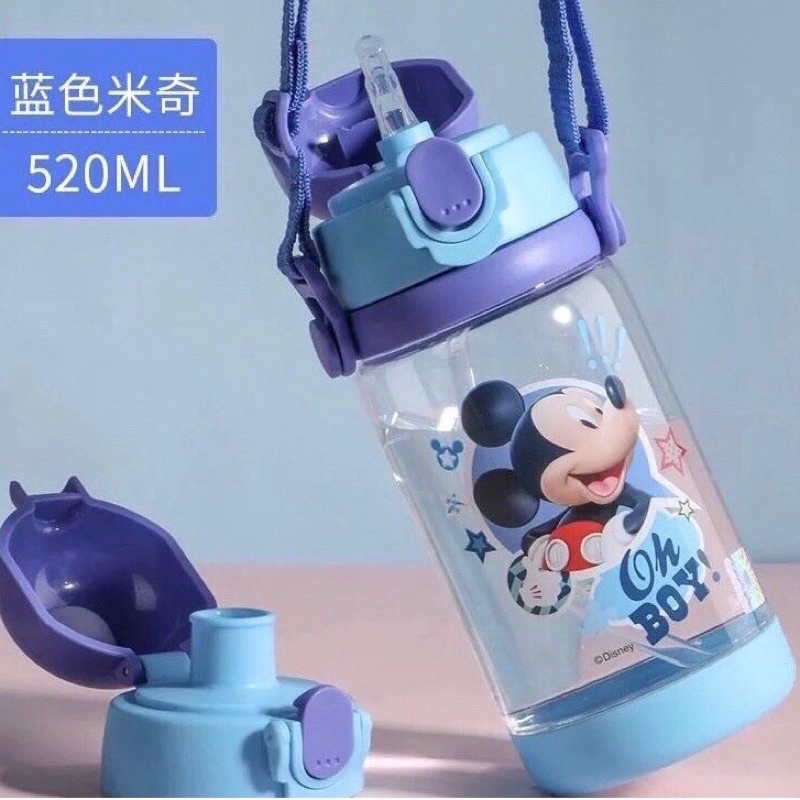 DISNEY Botol Minum Anak Unik /  ORIGINAL Disney water bottle Elsa Mickey donald Cars / Botol Minum Anak disney-520ml mickey
