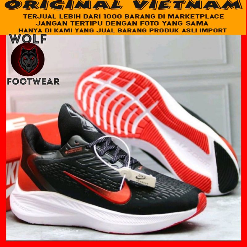 Sepatu Olahraga Pria Nike Pegasus Winflo 6 Men Sport Shoes Sepatu Lari Pria Running Murah Casual Sneakers Red