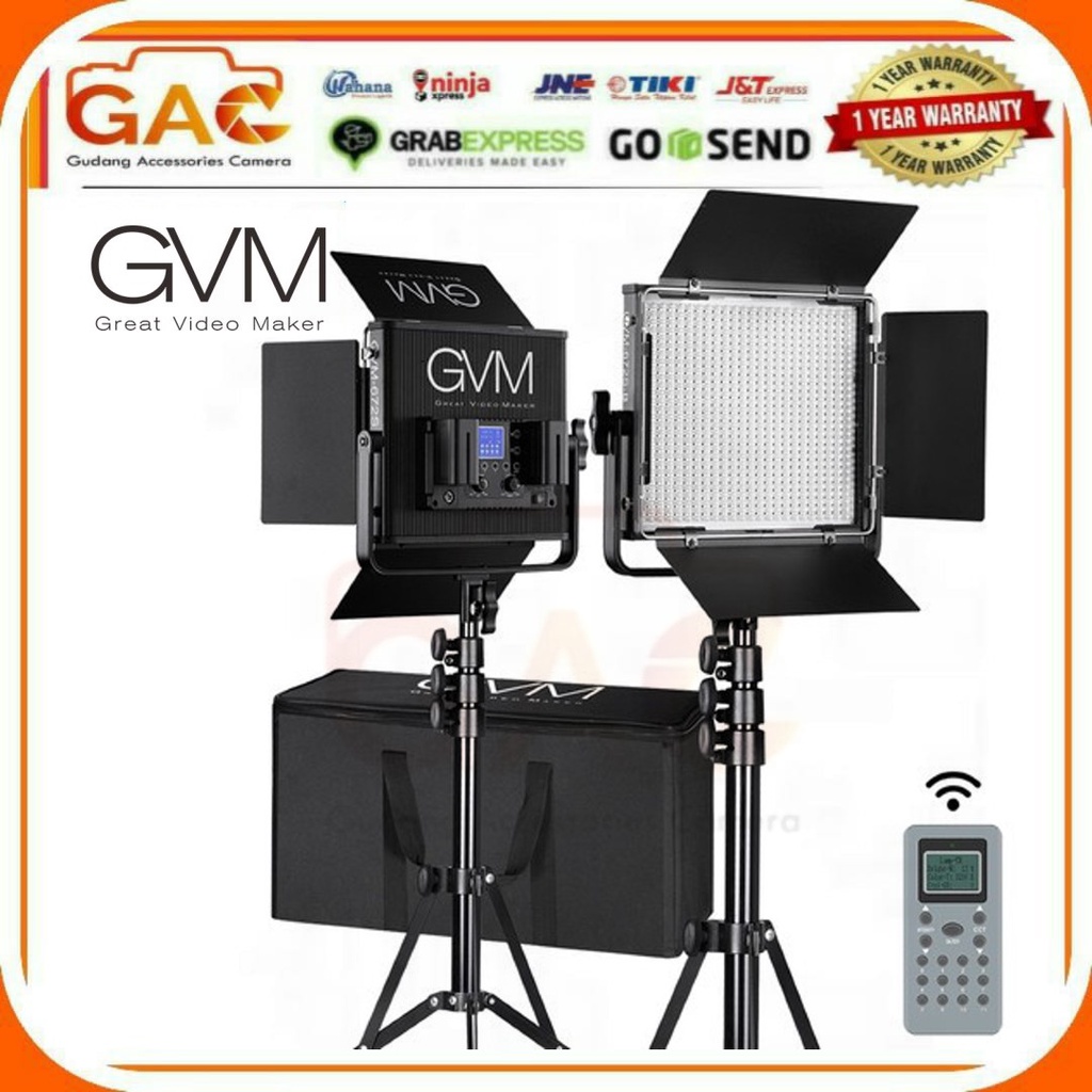 GVM 672S-B2L 2 Pcs Kit Bi Color LED Video Light