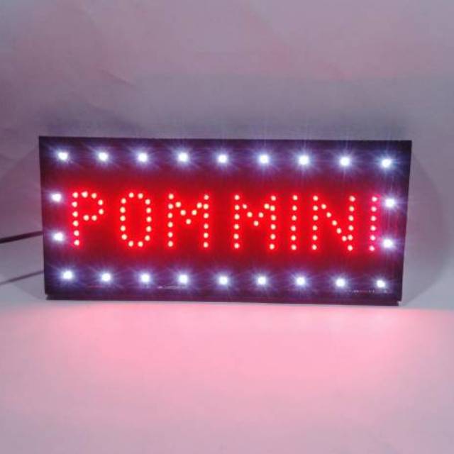 Tulisan lampu led / led sign POM MINI new