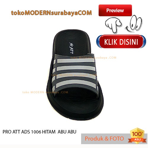 PRO ATT ADS 1006 HITAM ABU ABU sandal pria karet murah