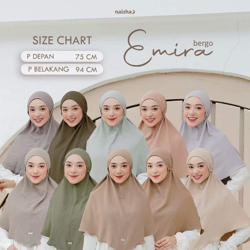 Emira bergo naisha | bergo premium | bergo airflow | bergo tali | bergo crinkle | bergo | bergo merk naisha | bergo halus hijab instan hijab terbaru bergo terbaru bergo murah hijab premium khimar instan bergo ringan bergo flowly bergo top