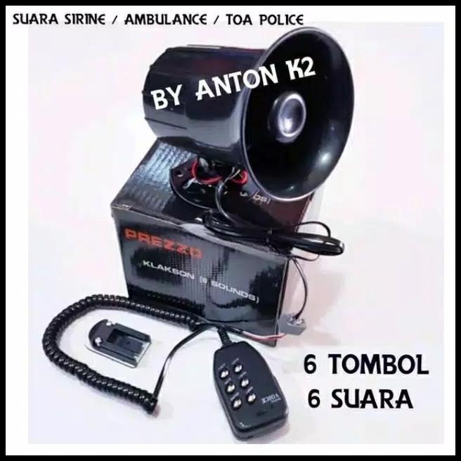 Klakson Sirine Toa 6 Suara + Mix/Horn Mobil-Motor Patwal/Ambulance Dll