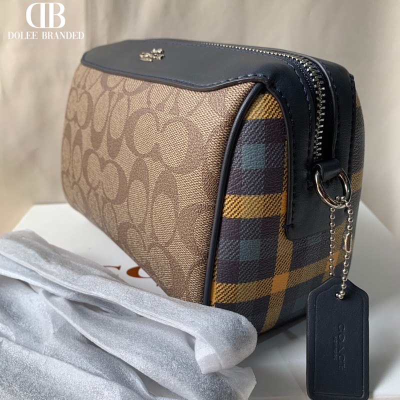 Coach Bennett Crossbody In Signature Canvas With Gingham Print(F76630)