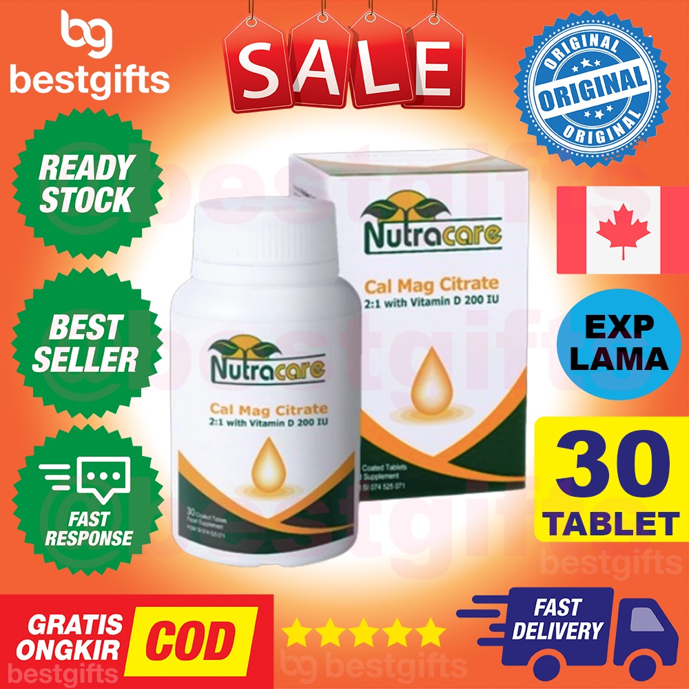 NUTRACARE NUTRA CARE CAL MAG CITRATE VITAMIN D 200 IU CALCIUM MAGNESIUM KEPADATAN TULANG 30 TABLET