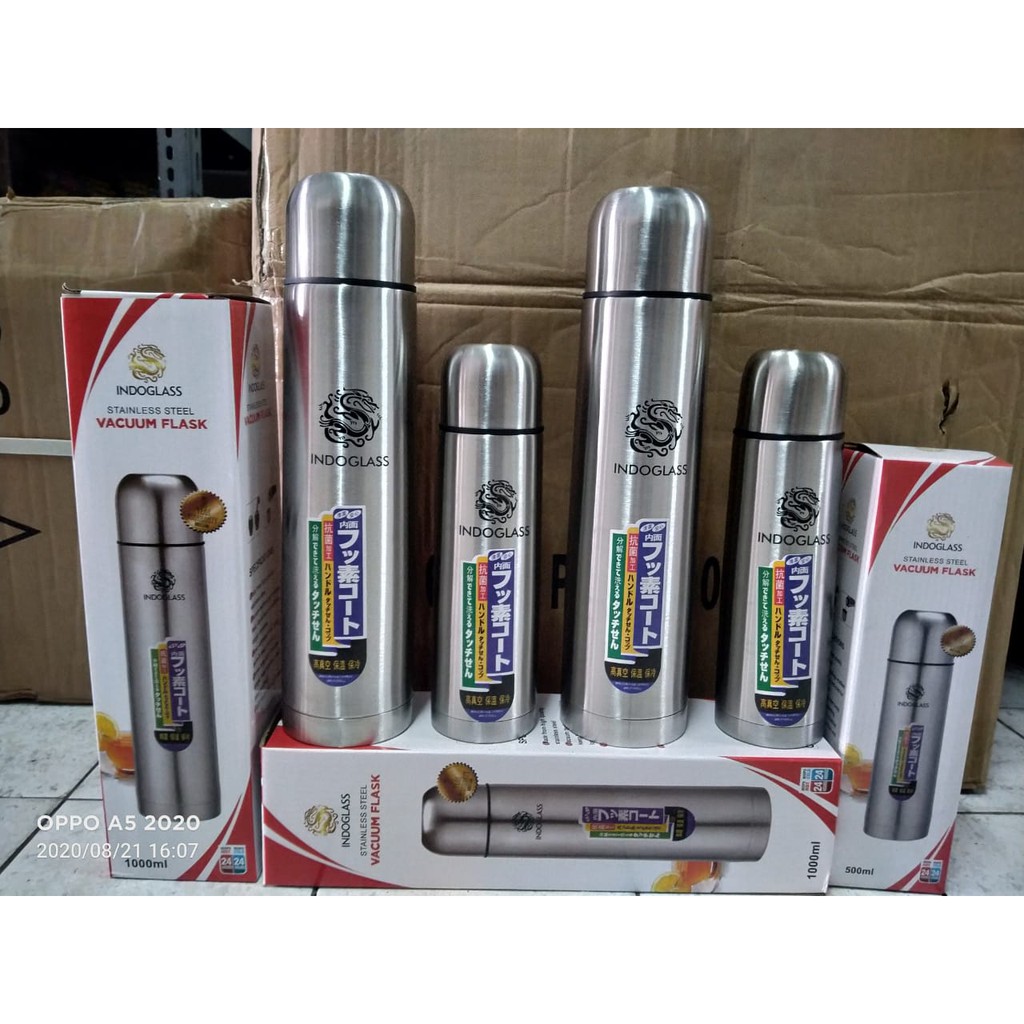 Termos botol Kaca Listrik Hot And Cool Minum Portable 1 Liter W3Y6 Karakter Premium Mini Recharge Te