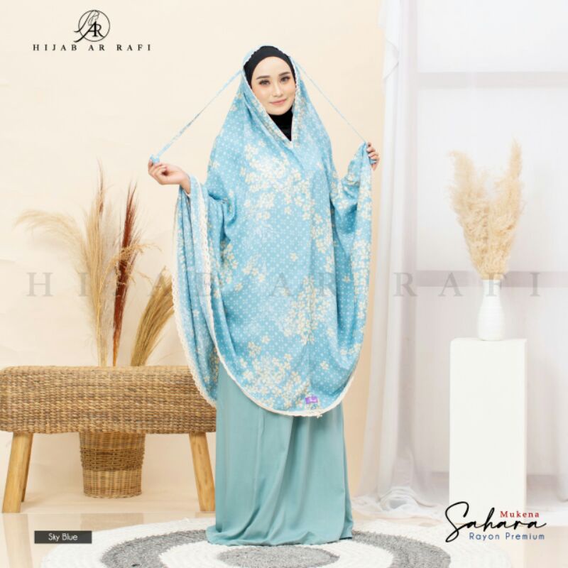 MUKENA SAHARA Rukoh Potongan Resleting Dagu By Hijab Arrafi