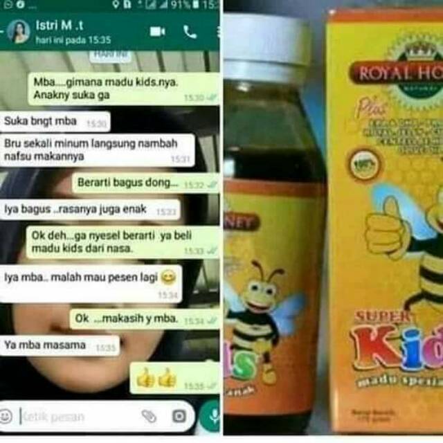 

Madu super NASA madu kesehatan penambah nafsu makan anak