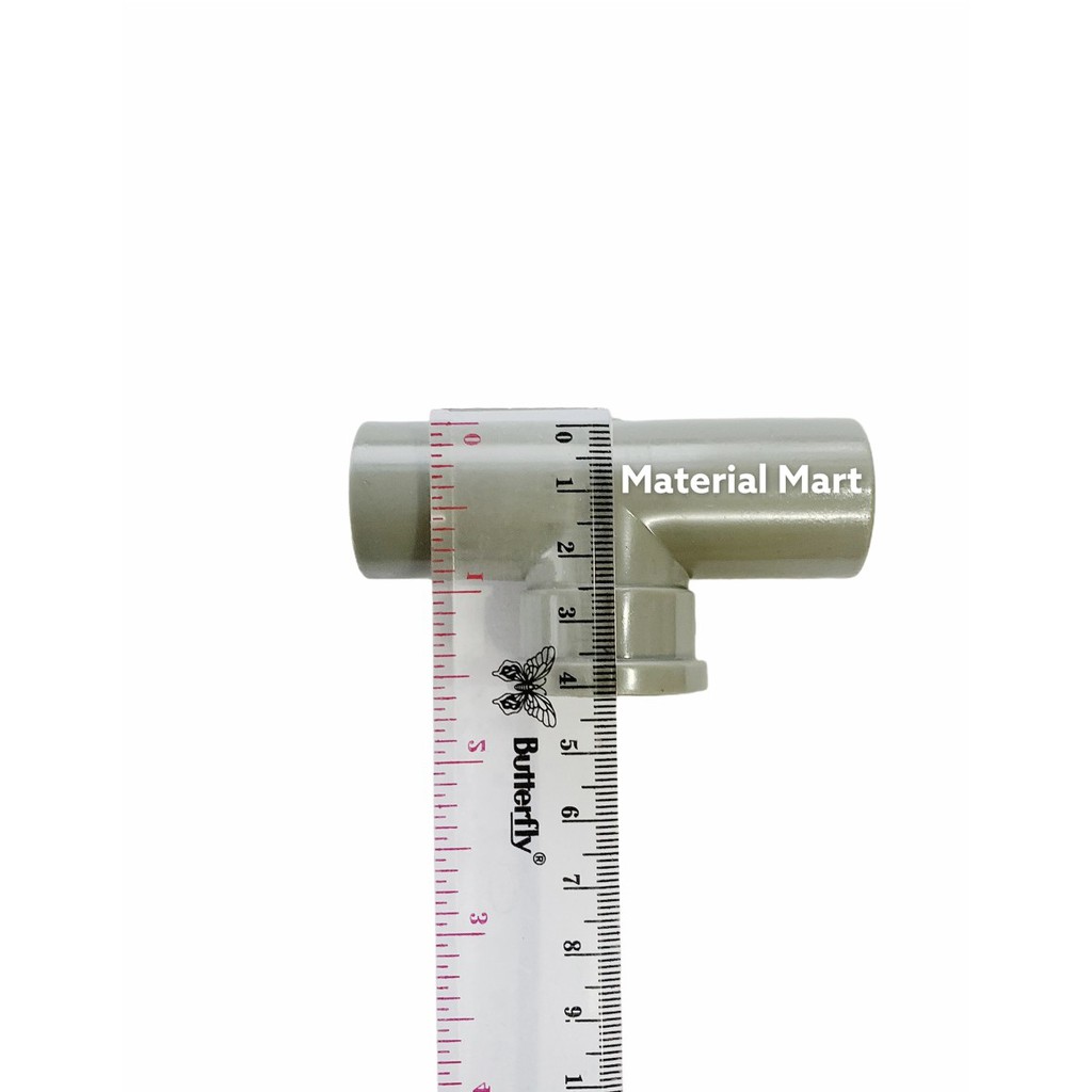 Tee Drat Kuningan 1/2 Inch | T Drat Pralon | Sambungan Pipa | Faucet PVC | Material Mart