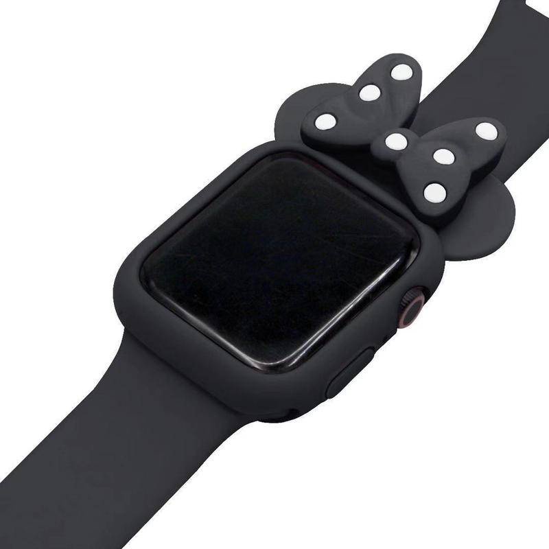 Strap Silikon Motif Mickey Minnie Mouse Untuk Apple watch Seri 6 4 3 2 1 5 40MM 44MM 38MM 42MM