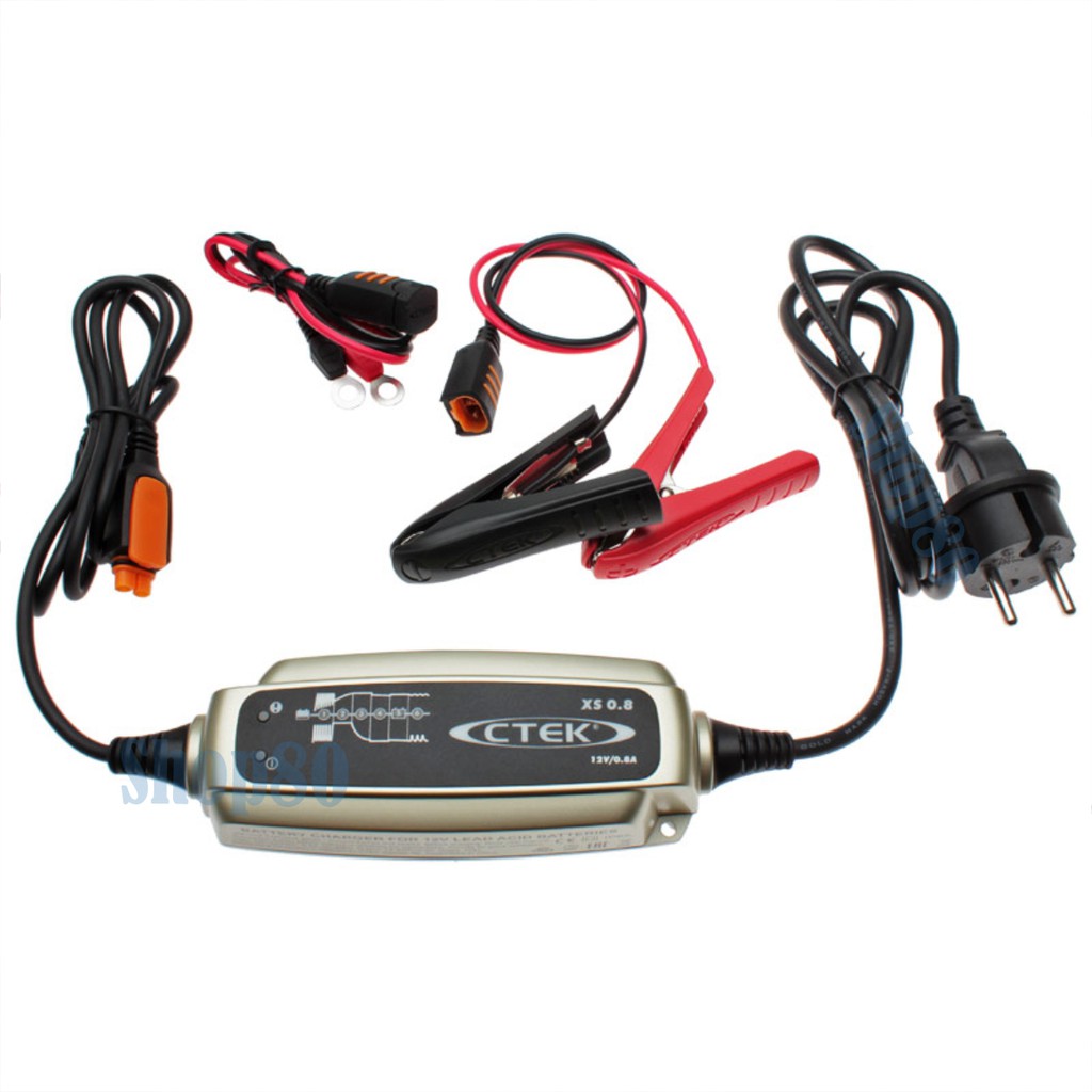 CTEK XS 0.8 Smart Motorcycle Battery Charger XS0.8 EU Cas Aki Accu Motor