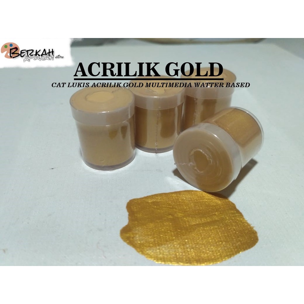 

cat acrilik gold dan silver