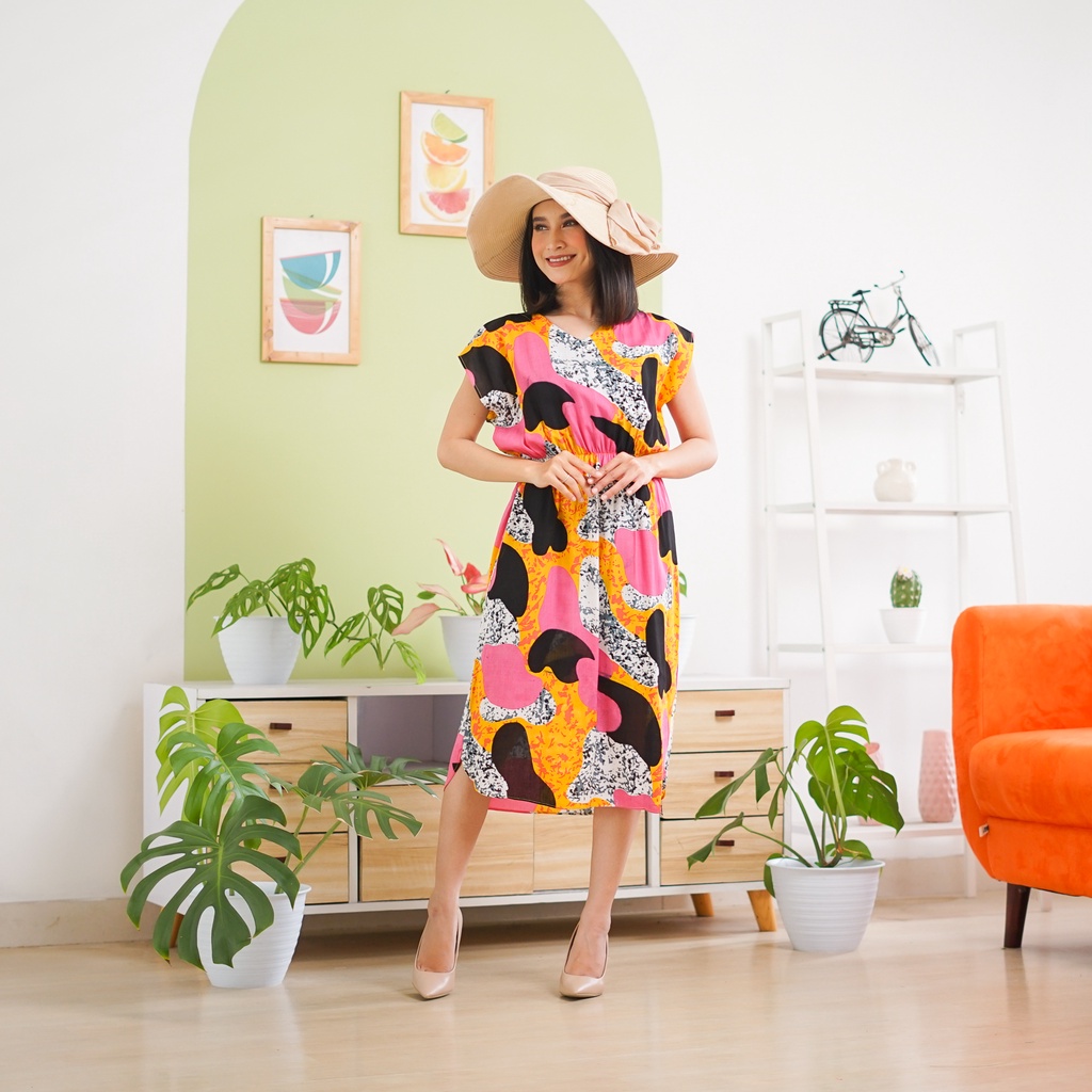 Daster Manohara Non Busui Motif Kekinian-Mano Ilona