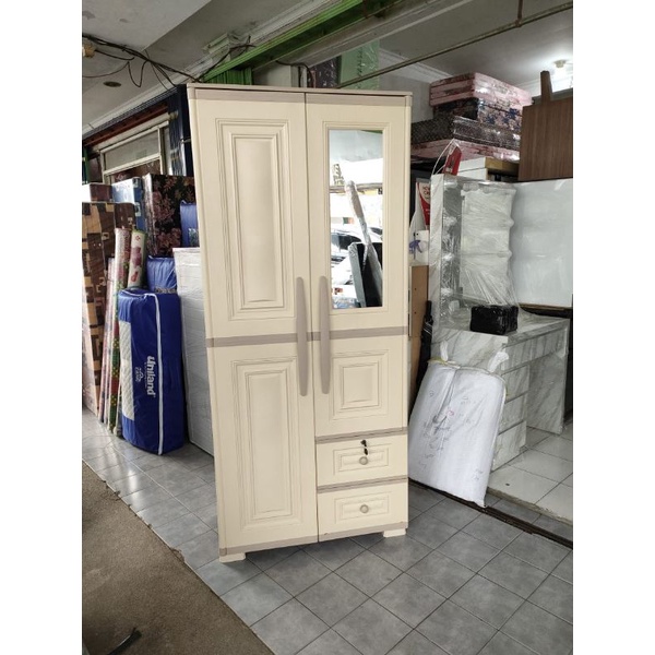 Lemari Pakaian Plastik Olymplast / Lemari Baju Olymplast OTC  2 Pintu
