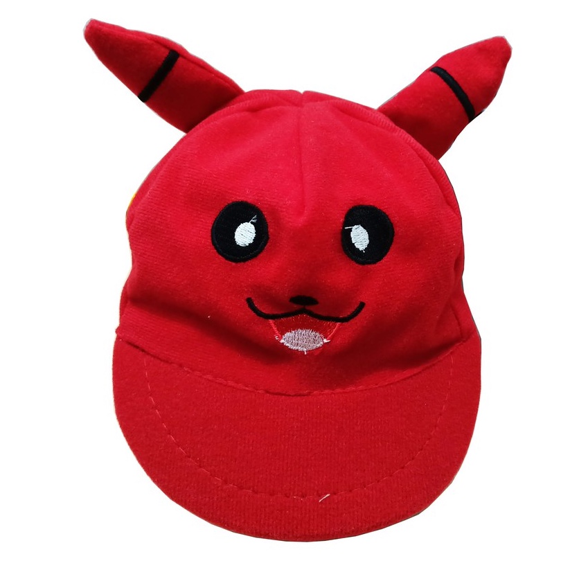 TOPI BAYI / ANAK / BALITA KARAKTER PIKACHU LAKI PEREMPUAN USIA 1-3 TAHUN