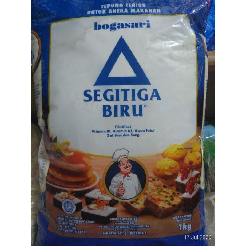 

tepung bogasari segi3 biru kunci biru cakra kembar 1kg BY MDS