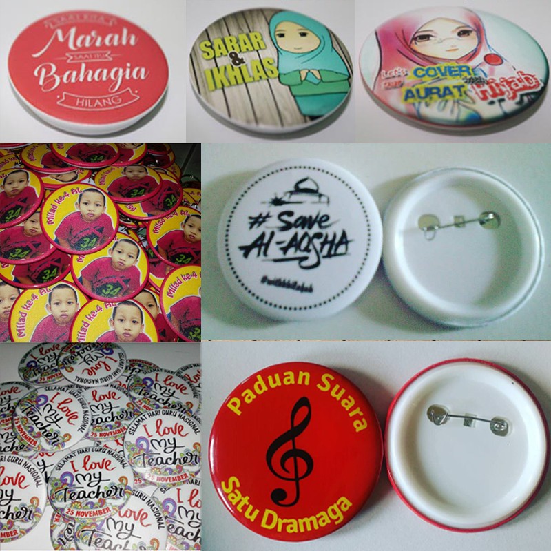 

Pin Peniti Ukuran 44 / Souvenir Murah Custom / Bebas Gambar