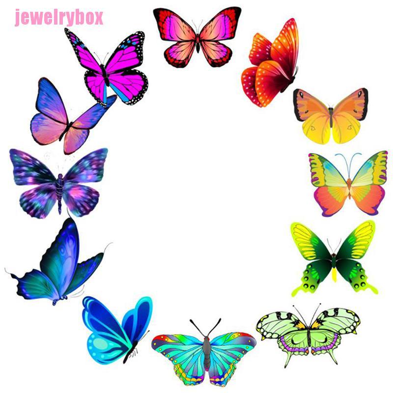 Jx 50pcs Stiker Butterfly Untuk Laptop Skateboard Gitar Kulkas