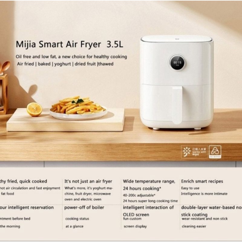 MIJIA SMART AIR FRYER 3.5L - Penggorengan tanpa minyak