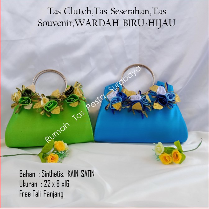 PAKET TAS PESTA WARDAH MODEL CLUTH DANSELEMPANG , 2 TAS ONGKIR TAS DERA SHOP99