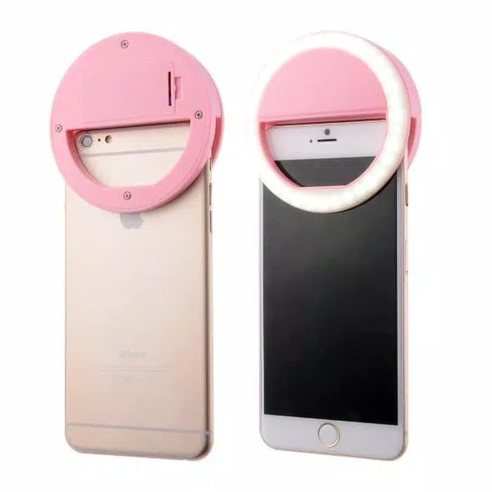 [MODEL CINCIN] RING LIGHT SELFIE LED ( PUTIH ) / LAMPU SELFIE BULAT - - Putih