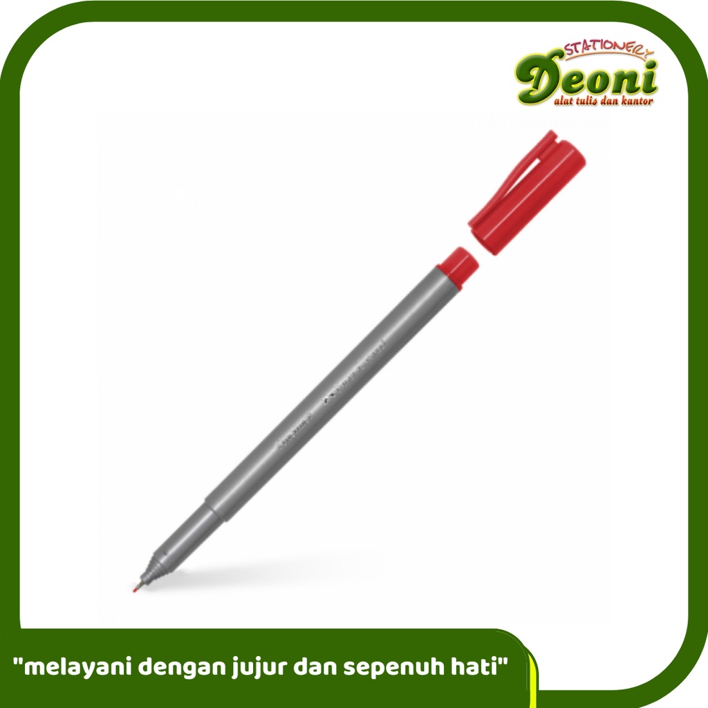 

FABER-CASTELL Fineliner Plum Red Spidol Pen