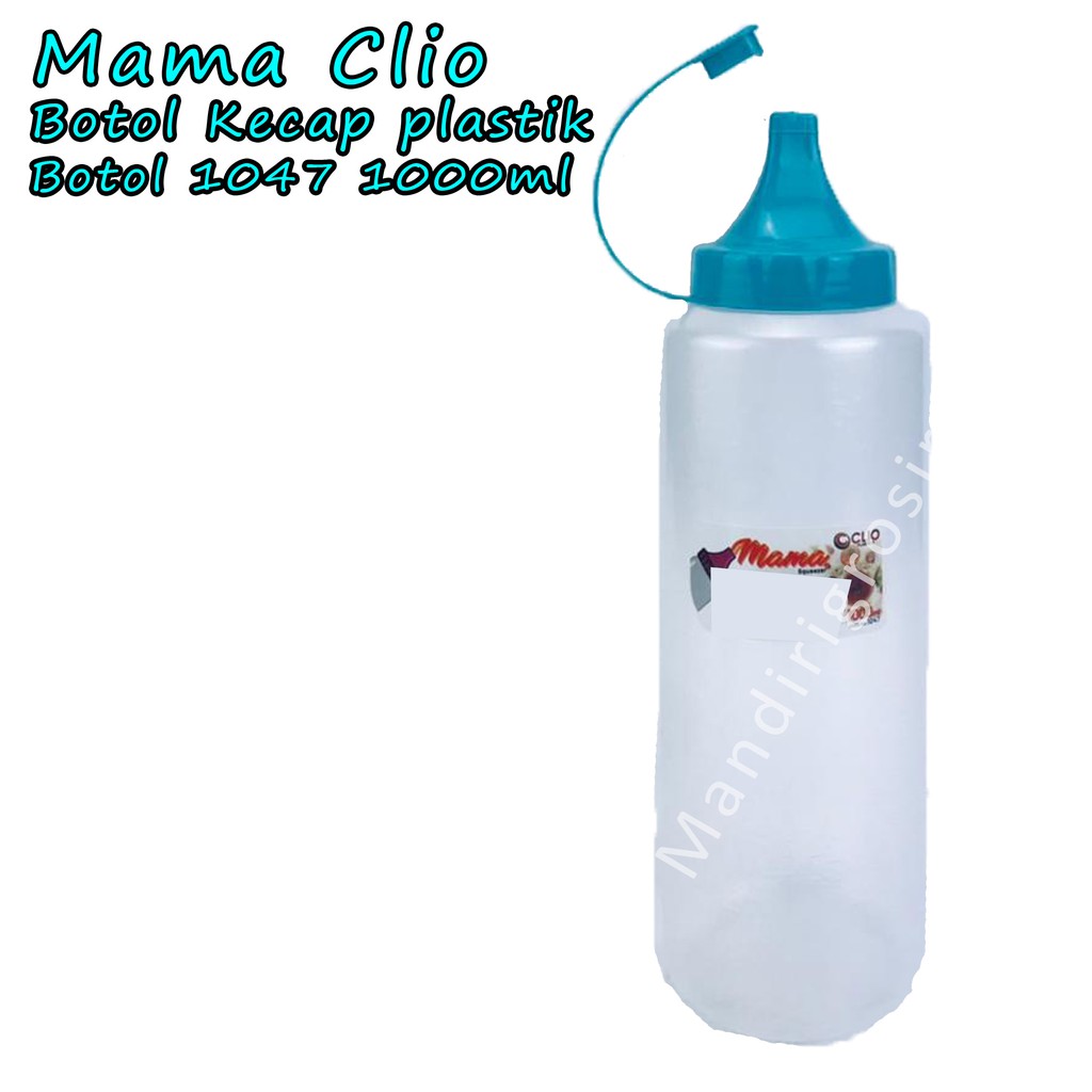 Botol Kecap plastik *Mama Clio * Biru 1047 * 1000ml