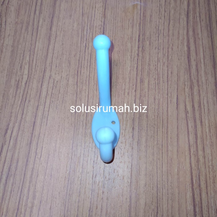 GANTUNGAN BAJU 1KAIT PVC CAPSTOK gantungan serbaguna sekrup biru hook