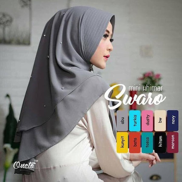 HIJAB INSTANT DEWASA SWARO HICON / KERUDUNG BERGO INSTAN DEWASA / JILBAB KHIMAR 2 LAYER / JILBAB LANGSUNG PAKAI HARGA MURAH