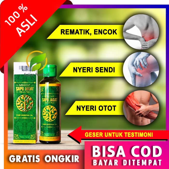 Minyak Gosok Sapu Jagat Untuk Encok Kaki, Obat Oles Sakit Sendi Lutut, Rematik, Obat Nyeri Lutut Kak