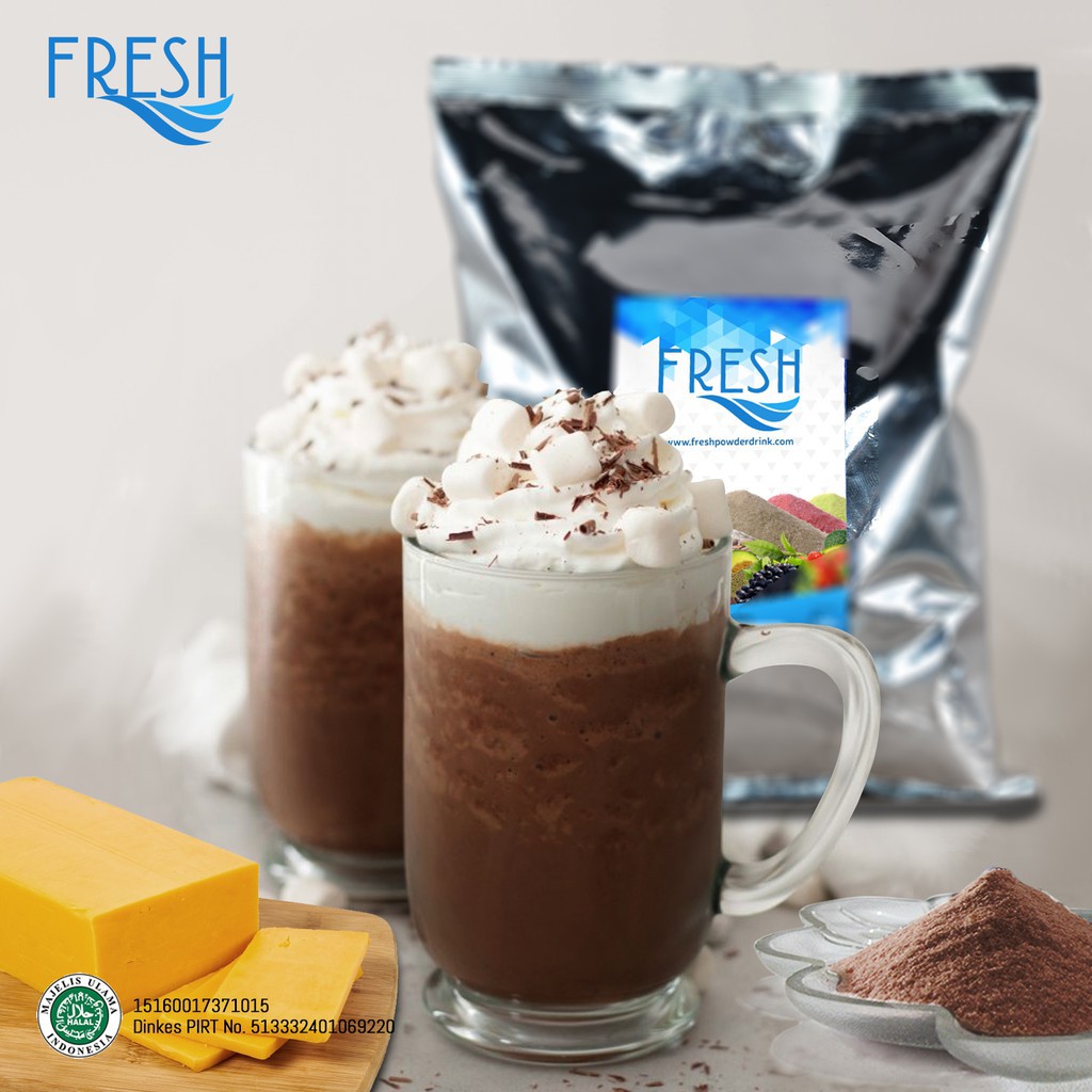 

BUBUK MINUMAN COKELAT RASA CHOCO CHEESE FRESH POWDER DRINK 1 KG