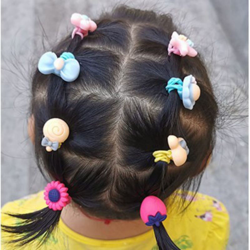 Kunciran ikat rambut anak perempuan isi 20pcs