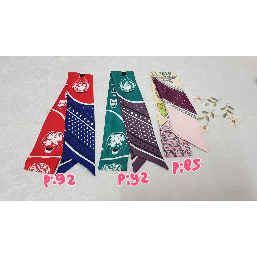 Twilly 2pc pita tas scarf kain lilit tas cantik type PY