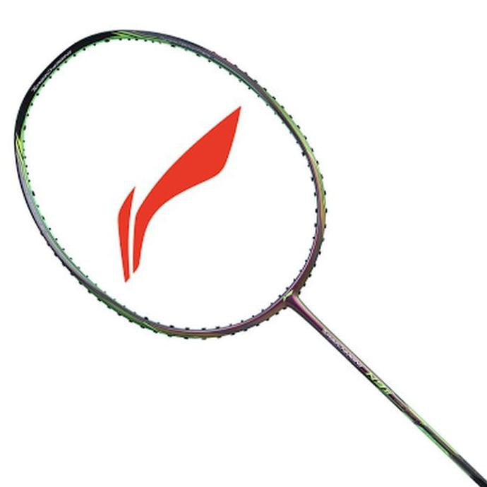 RAKET BADMINTON LINING N9 II HIJAU + SENAR BG 66 ORIGINAL MURAH READY