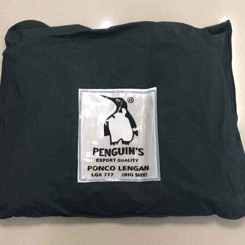 Jas Hujan Ponco Lengan Penguin LGX 777/Jas Hujan PENGUINS LGX777 Bahan 100% PVC Tebal Ukuran All Size (Murah)