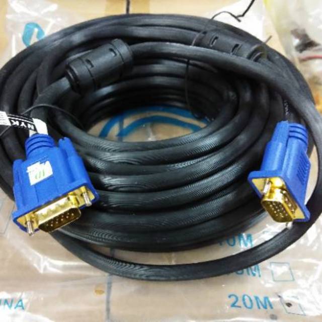 Kabel VGA 20Meter Gold Plated Male Male