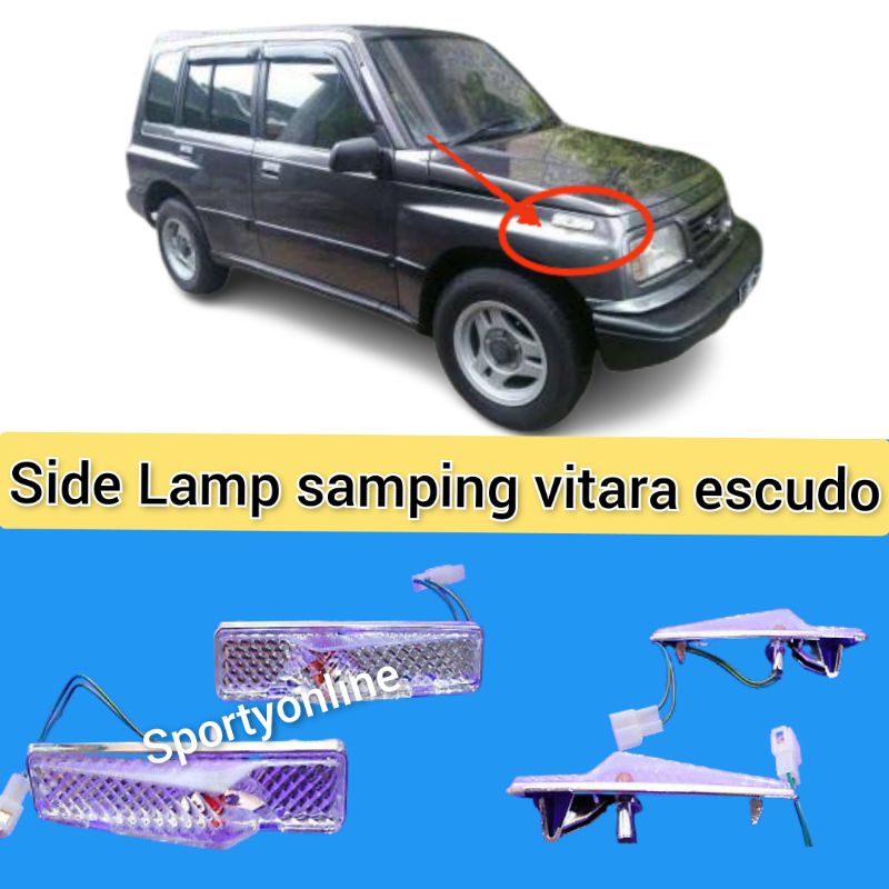 Side lamp vitara escudo sidekick cristal