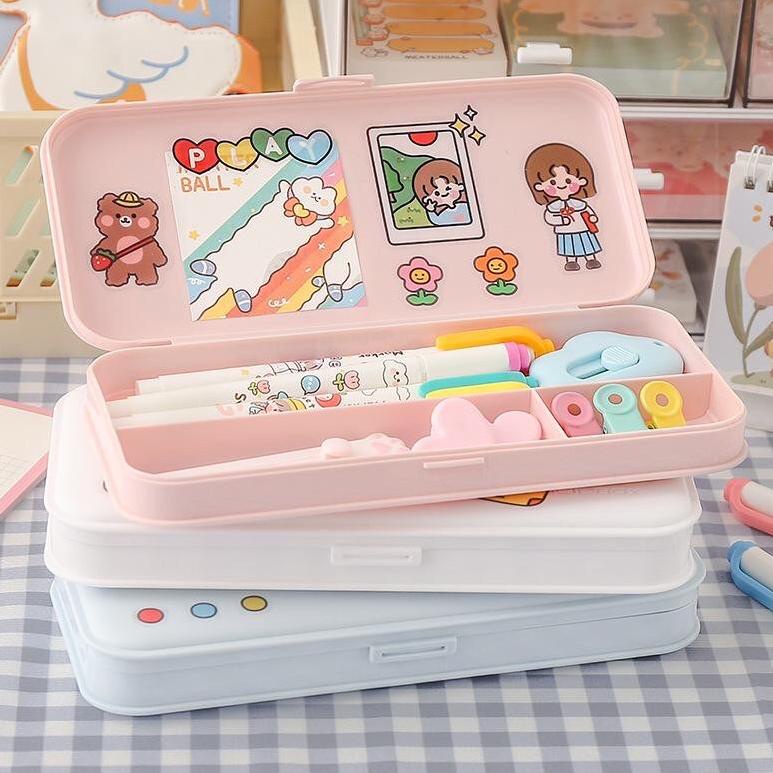 

[KODE PRODUK P00KI7799] YSB - TEMPAT PENSIL MINIMALIS / PENCIL CASE AESTHETICS
