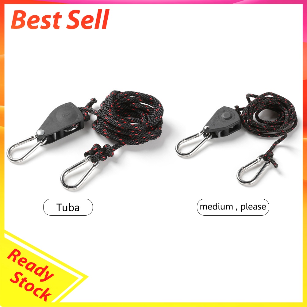 Tent Pulley Rope Buckle Fastener Windproof Adjustable Camping Stop Buckles