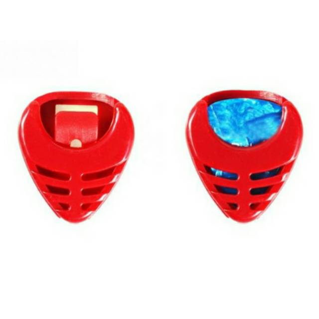 Pick holder tempat pick gitar warna warni segitiga ecer dan grosir