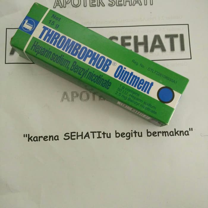 THROMBOPHOB OINT 15G / Salep Untuk Mengatasi Memar / Lebam / Bengkak