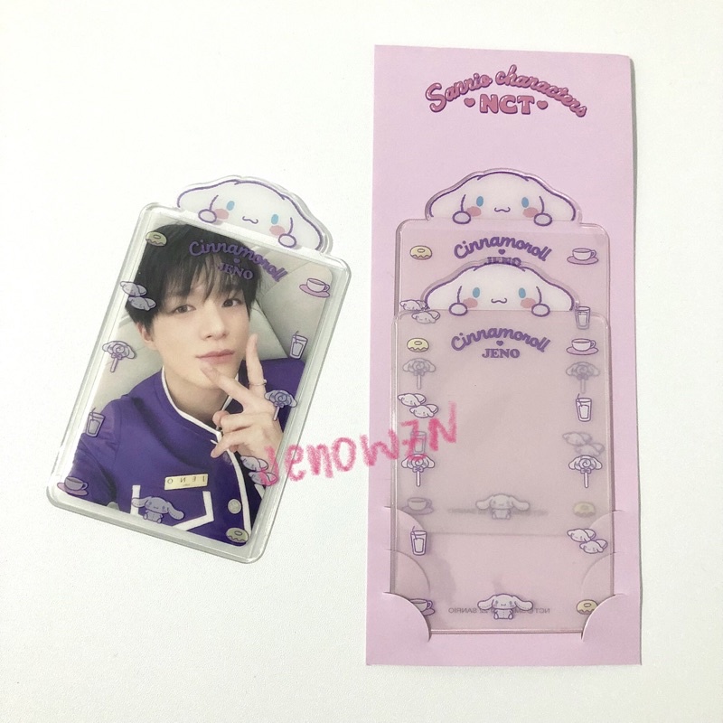 [READY] PHOTOCARD SLEEVE SANRIO X NCT CHARACTER JENO CINNAMOROLL SHARING PC POCA SET HOLDER ALBUM KP