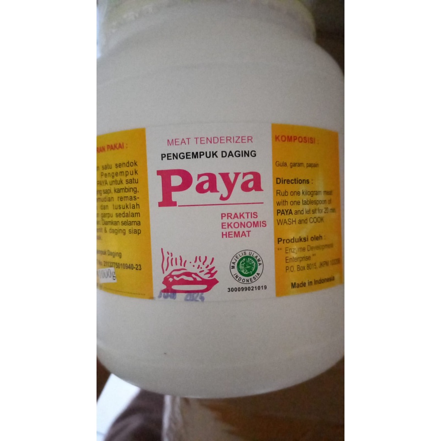 Paya Pengempuk Daging 1 kg kilogram / 1kg / 1000 gram gr G / 1000gr